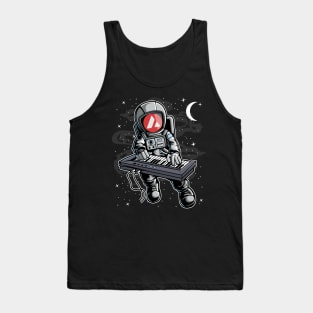 Astronaut Organ Avalanche AVAX Coin To The Moon Crypto Token Cryptocurrency Blockchain Wallet Birthday Gift For Men Women Kids Tank Top